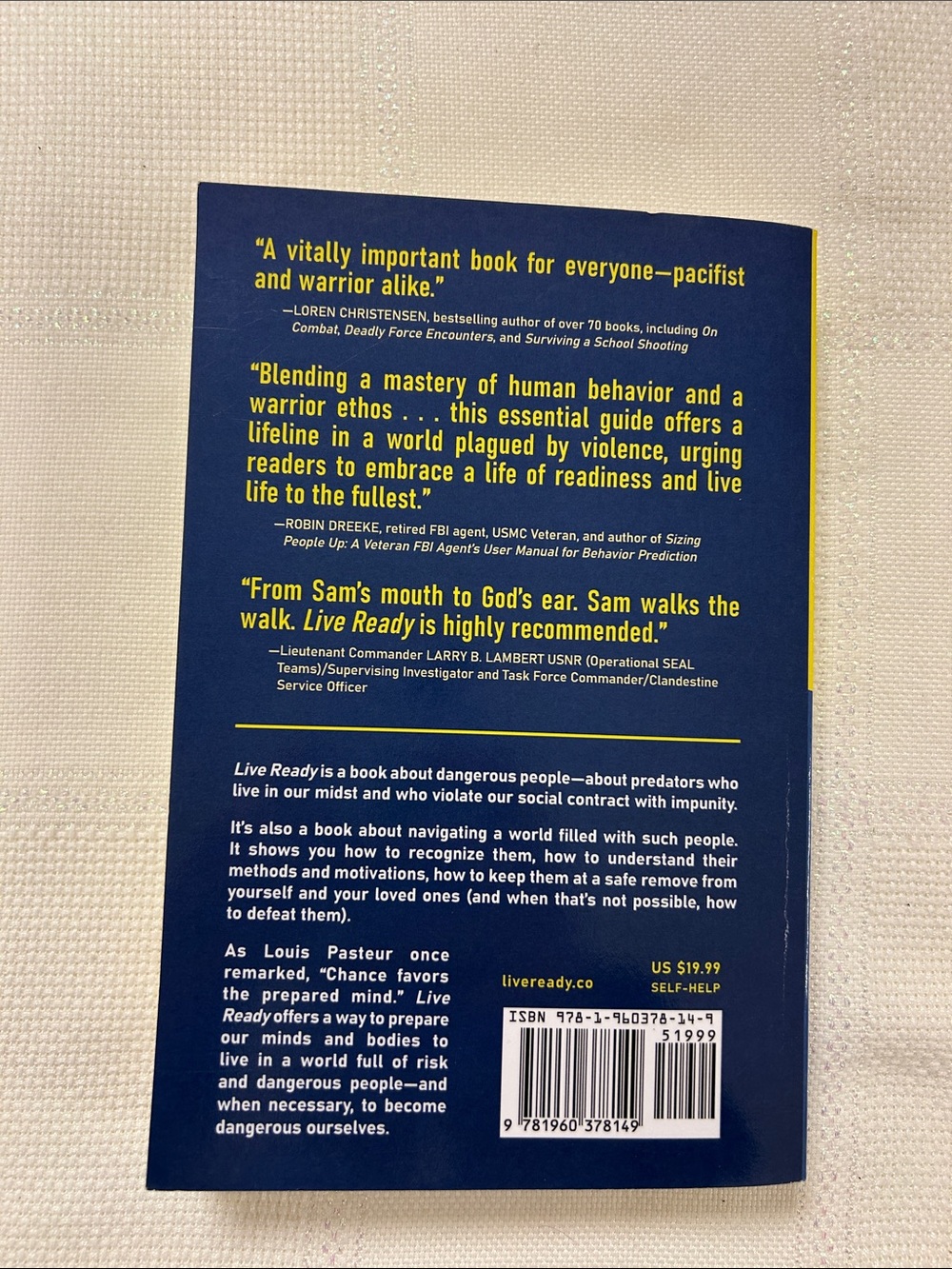 Live Ready by Sam Rosenberg - Blue & Yellow Paperback image 2